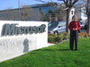 Mom in front of Microsoft's SVC campus