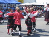 Closeup of children dancing